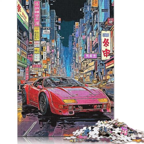 Tokyo City Puzzle 1000-teilige Schwer Puzzle Spielzeug Lernspiel Impossible Herausforderung Spielzeug Für Erwachsene Und Kinder in Bewährter 1000pcs (75x50cm) von TBDUEPS