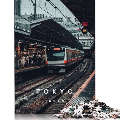 Tokyo Shinjuku Chuo Line Puzzles 520 Teile für Teenager Geschenke Holzpuzzle Puzzle für Erwachsene Familienspaß Puzzles 520 Stück (52x38cm) von TBDUEPS