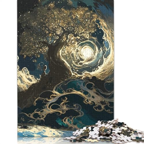 Tree Fantasy Puzzle 1000-teilige Schwer Puzzle Spielzeug Lernspiel Impossible Herausforderung Spielzeug Für Erwachsene Und Kinder in Bewährter 1000pcs (75x50cm) von TBDUEPS