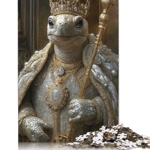 Turtle King Animal Puzzles 1000 Teile Schwer Puzzle Spielzeug Lernspiel Impossible Herausforderungsspielzeug Für Erwachsene Kinder 1000pcs (75x50cm) von TBDUEPS