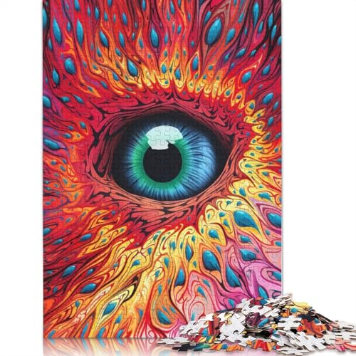 Vibrant Psychedelia Puzzle 1000-teilige Schwer Puzzle Spielzeug Lernspiel Impossible Herausforderungsspielzeug Für Erwachsene Und Kinder in Bewährter 1000pcs (38x26cm) von TBDUEPS