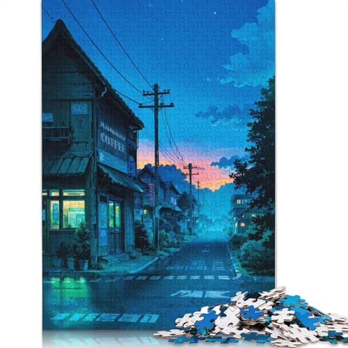 Vorort-Puzzles 1500 Teile für Teenager-Geschenke, Holzpuzzle, Puzzle für Erwachsene, Familienspaß, Puzzles 1500 Teile (85 x 57 cm) von TBDUEPS