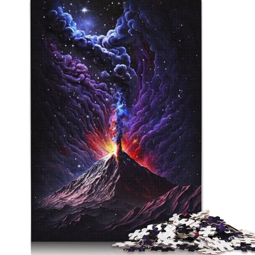 Vulkane in der Galaxie, Puzzle, anpassbare Bilder, 100% recycelter Karton, Puzzle für Erwachsene und Teenager, einzigartiges Geschenk, 1000 Teile (75 x 50 cm) von TBDUEPS