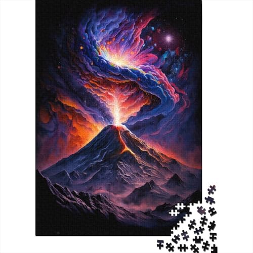 Vulkane in der Galaxie, Puzzle, kreative Spiele, Premium-Puzzle aus Karton, für Frauen und Männer, Geburtstagsgeschenk, 300 Teile (40 x 28 cm) von TBDUEPS