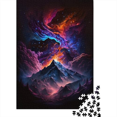 Vulkane in der Galaxie, Puzzle, schwierig, 100% recycelter Karton, Puzzle für Frauen und Männer, 300 Teile (40 x 28 cm) von TBDUEPS