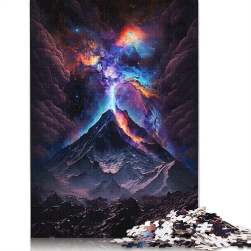 Vulkane in der Galaxie, Puzzlespaß, Premium-Puzzle aus Karton für Jungen oder Mädchen, 1000 Teile (75 x 50 cm) von TBDUEPS