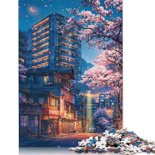 „When The Sakura Bloom“-Puzzles für Erwachsene, 1500 Teile, Holzpuzzles für Teenager, Geschenke, Lernspiel für Erwachsene und Teenager, 1500 Teile (85 x 57 cm) von TBDUEPS
