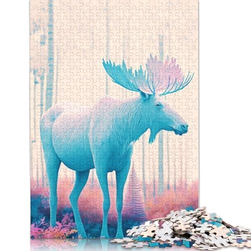 White Deer Puzzle 1000 Teile Schwer Puzzle Spielzeug Lernspiel Impossible Herausforderung Spielzeug Für Erwachsene Kinder 1000pcs (75x50cm) von TBDUEPS