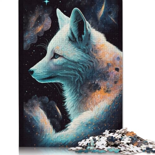 White Fox Galaxy Puzzle Fun Premium-Puzzle aus Karton für Erwachsene und Teenager, 1000 Teile (75 x 50 cm) von TBDUEPS