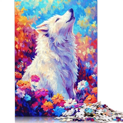 White Wolf Puzzles 1000 Teile Schwer Puzzle Spielzeug Lernspiel Impossible Herausforderungsspielzeug Für Erwachsene Und Kinder in Bewährter 1000pcs (75x50cm) von TBDUEPS