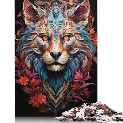 Wild Lion Puzzle, schwierig, 100% recycelter Karton, Puzzle für Damen und Herren, 1000 Teile (75 x 50 cm) von TBDUEPS