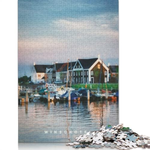 Winschoten-Puzzle mit 1500 Teilen für Erwachsene Teenager, Puzzle für Erwachsene, Lernspiel für Erwachsene, 1500 Teile (85 x 57 cm) von TBDUEPS
