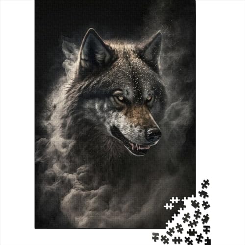 Wolf-Puzzle 1000 Teile, Puzzlespiele für Erwachsene, Lernspielzeug, Puzzle für Weihnachten und Geburtstagsgeschenke, 1000 Teile (75 x 50 cm) von TBDUEPS