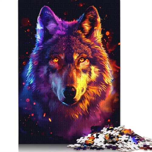 Wolf-Puzzle für Erwachsene und Jugendliche, 1000 Teile, Holzpuzzle für Erwachsene, Puzzles für Jugendliche ab 12 Jahren, 1000 Teile (75 x 50 cm) von TBDUEPS