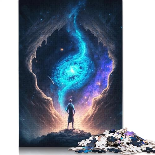 Wunderschöner außerirdischer Planet, 1000 Teile, Holzpuzzle für Erwachsene, Puzzle, Lernspiel, Herausforderungsspielzeug, 1000 Teile (75 x 50 cm) von TBDUEPS