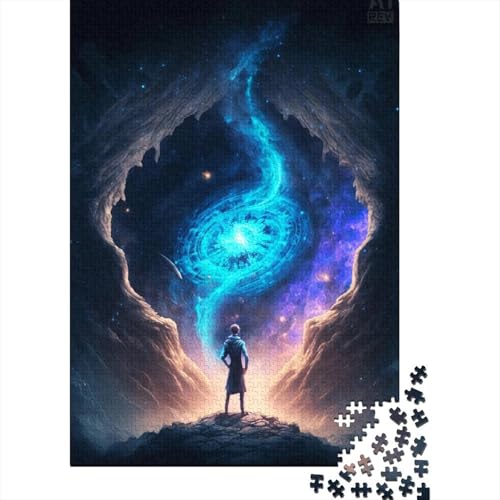 Wunderschöner außerirdischer Planet, 1000-teiliges Puzzle für Teenager, Geschenke, Holzpuzzle, Puzzle für Erwachsene, Lernspiele für Zuhause, DIY-Spielzeug, 1000 Teile (38 x 26 cm) von TBDUEPS