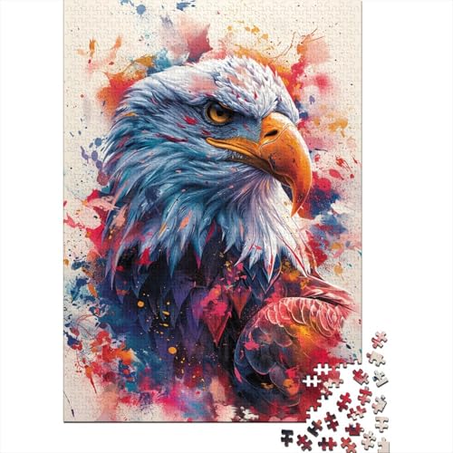 Wunderschönes Adler-Puzzle, einzigartige Heimdekoration, Premium-Karton-Puzzle für Erwachsene und Teenager, einzigartiges Geschenk, 300 Teile (40 x 28 cm) von TBDUEPS