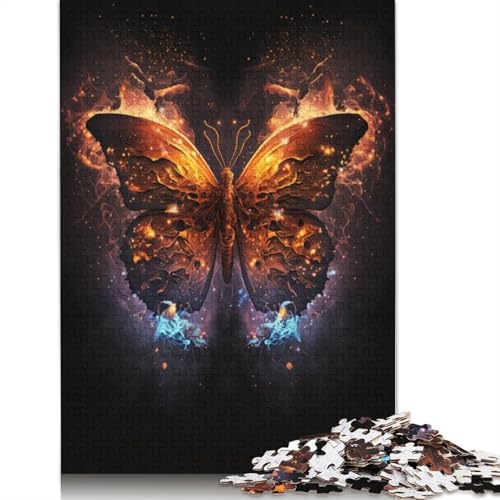 Wunderschönes Schmetterlings-Puzzle, kreative Spiele, 100% recycelter Karton, Puzzle für Erwachsene, 1000 Teile (75 x 50 cm) von TBDUEPS