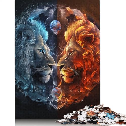 Yin Yang Art 1000-teiliges Holzpuzzle für Erwachsene, Puzzles, Lernspiel, Herausforderungsspielzeug, 1000 Stück (75 x 50 cm) von TBDUEPS