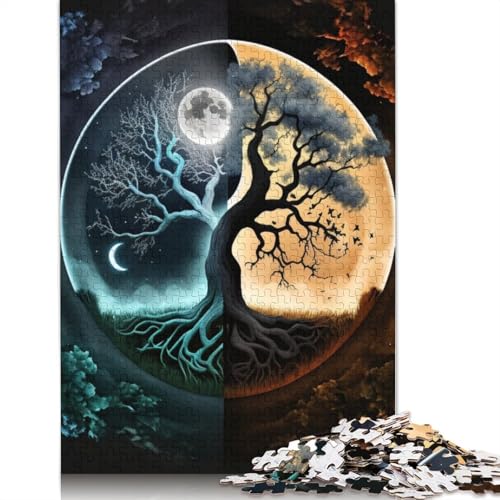 Yin Yang Art Puzzle 1000 Teile für Erwachsene und Jugendliche ab 12 Jahren, 1000 Teile (75 x 50 cm) von TBDUEPS