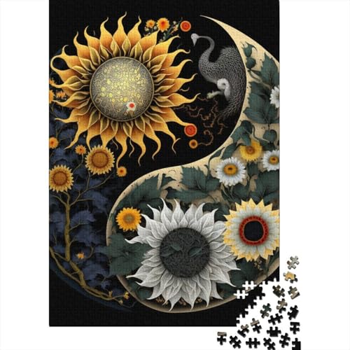 Yin Yang Art Puzzle 1000 Teile für Erwachsene und Teenager ab 12 Jahren, 1000 Teile (38 x 26 cm) von TBDUEPS