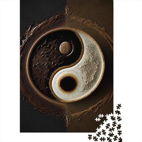 Yin Yang Art Puzzle 1000 Teile für Erwachsene und Teenager ab 12 Jahren, 1000 Teile (38 x 26 cm) von TBDUEPS