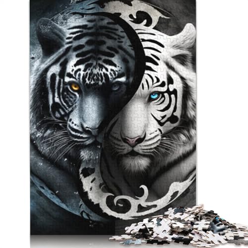 Yin Yang Art Puzzle für Erwachsene und Jugendliche, 1000 Teile, Holzpuzzle für Erwachsene, Puzzles für Jugendliche ab 12 Jahren, 1000 Teile (75 x 50 cm) von TBDUEPS