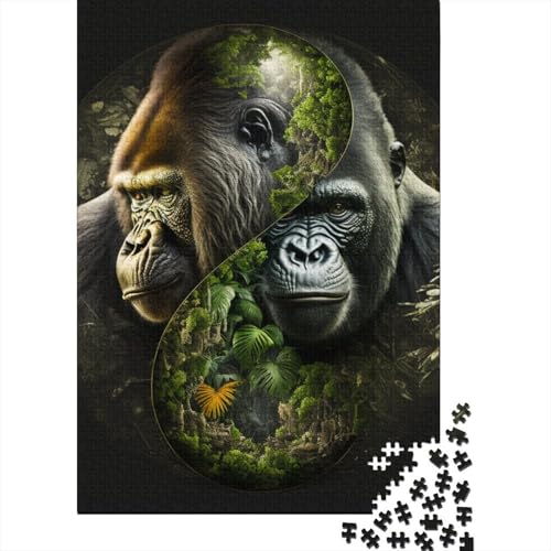 Yin Yang Art Puzzles für Erwachsene 1000 Teile Puzzle für Erwachsene und Teenager Familienspiel 1000 Teile (38x26cm) von TBDUEPS