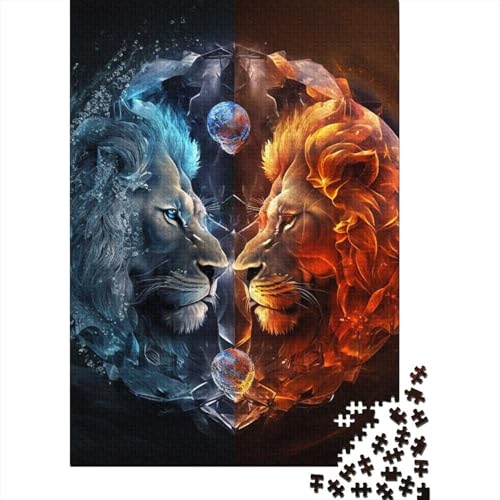 Yin-Yang-Kunst-Puzzles für Erwachsene, 1000-teiliges Puzzle für Teenager, Lernspiel, Herausforderungsspielzeug, 1000 Stück (38 x 26 cm) von TBDUEPS