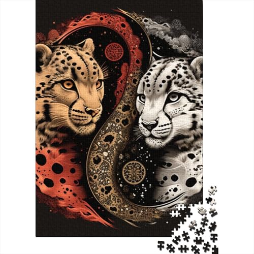 Yin-Yang-Kunstpuzzle für Erwachsene, 1000 Teile, Puzzles für Erwachsene und Teenager ab 12 Jahren, 1000 Teile (38 x 26 cm) von TBDUEPS