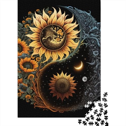 Yin-Yang-Kunstpuzzle für Erwachsene, 1000 Teile, Puzzles für Erwachsene und Teenager ab 12 Jahren, 1000 Teile (38 x 26 cm) von TBDUEPS
