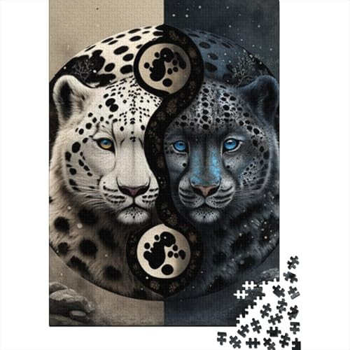 Yin-Yang-Kunstpuzzle für Erwachsene, 1000 Teile, Puzzles für Erwachsene und Teenager ab 12 Jahren, 1000 Teile (38 x 26 cm) von TBDUEPS