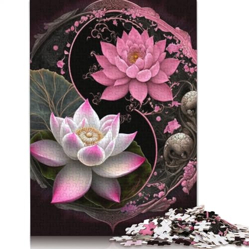 Yin-Yang-Kunstpuzzle für Erwachsene, 1000 Teile, Puzzles für Erwachsene und Teenager ab 12 Jahren, 1000 Teile (75 x 50 cm) von TBDUEPS