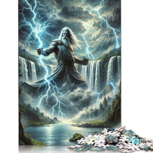 Zeus Puzzle 1000-teilige Schwer Puzzle Spielzeug Lernspiel Impossible Herausforderungsspielzeug Für Erwachsene Und Kinder Ab 14 Jahren 1000pcs (75x50cm) von TBDUEPS