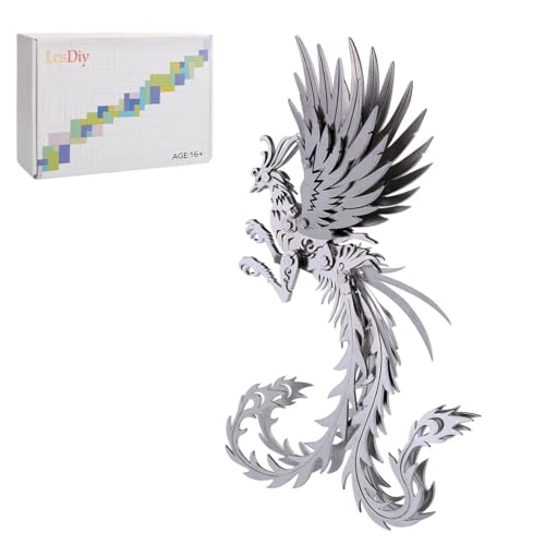TBRICKFUNR 3D Metall Puzzles Kit, 100 Teile Metal Assembly Mechanical Phoenix Modellbausatz, Creature Phoenix Model Kit Creative Ornaments für Erwachsene TBRICKFUNR 3D Metall Puzzles Kit, 100 Teile Metal Assembly Mechanical Phoenix Modellbausatz, Creature Phoenix Model Kit Creative Ornaments für Erwachsene von TBRICKFUNR