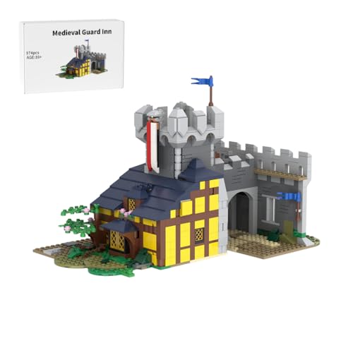 TBRICKFUNR Mittelalterliche Guard Gasthaus Modell Bausteine, 974 Teile MOC-154408 Guard Gasthaus Montage Modell, Bauklötze Set Kreatives Ornament TBRICKFUNR Mittelalterliche Guard Gasthaus Modell Bausteine, 974 Teile MOC-154408 Guard Gasthaus Montage Modell, Bauklötze Set Kreatives Ornament von TBRICKFUNR