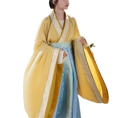 TBTROQXCT Hanfu Immortal Picture Series - Restaurationsstil der nördlichen und südlichen Dynastien, große Ärmel, Rujiao-Kleid, halb(S) von TBTROQXCT