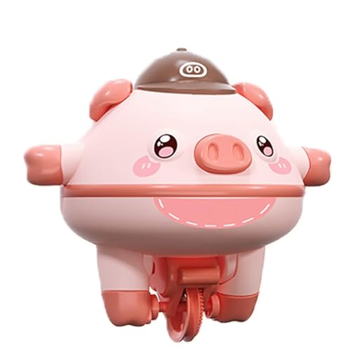 Cute Balanced Pig Toys,Tightrope Walking Tumbler Piglet Unicycle Toy,Gyro Fingertip Gyroscope Spinner Car (Pink) von TBTonr