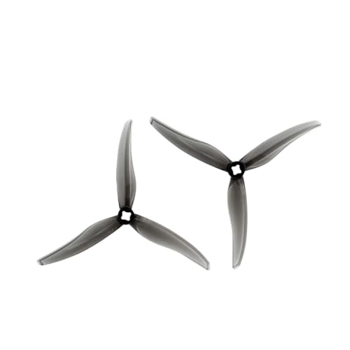 TBXwsofl 10 Paar Lot SL 5130 Propeller 5inch Kompatibel mit Drohne Multirotor Freestyle RC Quadcopter DIY -Flugzeug mit gemeinsamen Flugcontrollern kompatibel(2mm Hole Clear Gray) von TBXwsofl