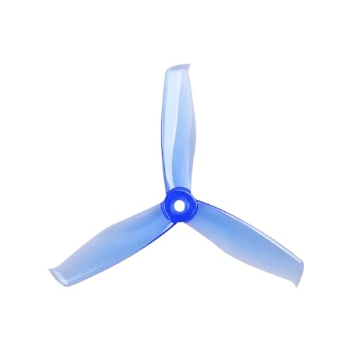 TBXwsofl 10 Paar Tri-Propeller 5055S-3 5 Zoll Requisiten kompatibel mit 2205 bürstenloser Motor Kompatibel mit 5-Zoll-FPV-Rennrahmen Drone Kit(Blue) von TBXwsofl