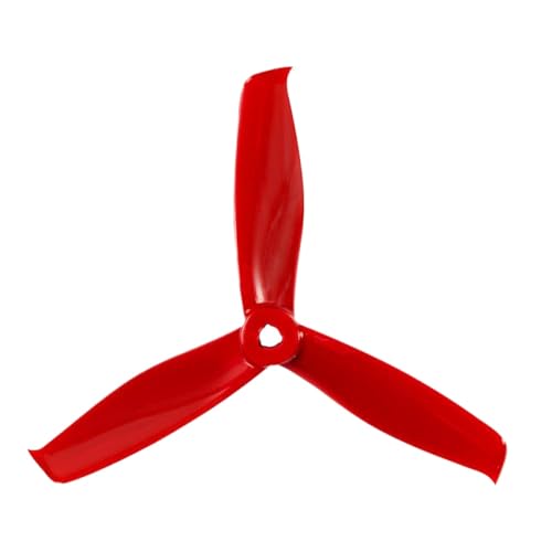 TBXwsofl 10 Paar Tri-Propeller 5055S-3 5 Zoll Requisiten kompatibel mit 2205 bürstenloser Motor Kompatibel mit 5-Zoll-FPV-Rennrahmen Drone Kit(Red) von TBXwsofl