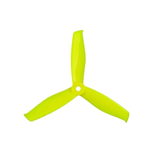 TBXwsofl 10 Paar Tri-Propeller 5055S-3 5 Zoll Requisiten kompatibel mit 2205 bürstenloser Motor Kompatibel mit 5-Zoll-FPV-Rennrahmen Drone Kit(Yellow) von TBXwsofl