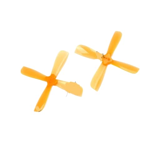 TBXwsofl 10 Paare 2435 Pro 2,4 Zoll 76 mm CW CCW -Propeller, kompatibel mit bürstenlosen -Maschinen 1,5 mm Wellenlochgröße(Orange) von TBXwsofl
