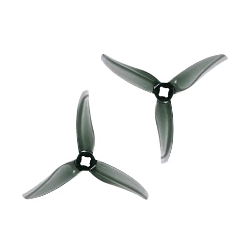 TBXwsofl 12 Paare Hurricane 3520 3,5x2x3 3pc Propeller kompatibel mit 3inch Racing Freestyle Cine Whoop Lawed Drohnen(Clear Gray) von TBXwsofl