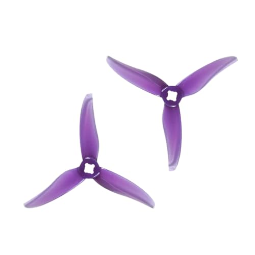 TBXwsofl 12 Paare Hurricane 3520 3,5x2x3 3pc Propeller kompatibel mit 3inch Racing Freestyle Cine Whoop Lawed Drohnen(Purple) von TBXwsofl
