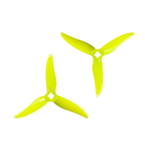 TBXwsofl 12 Paare Hurricane 3520 3,5x2x3 3pc Propeller kompatibel mit 3inch Racing Freestyle Cine Whoop Lawed Drohnen(Yellow) von TBXwsofl