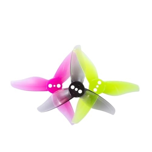 TBXwsofl 12pairs 12cw 12ccw Hurricane 2023 2x2 3x3 3 Zahnstocher 1 mm 1mm 1,5 mm Freestyle Drone Propellers kompatibel mit 2 -Zoll -Zahnstocher -Drohnen(12PAIRS 1.5MM Yellow) von TBXwsofl