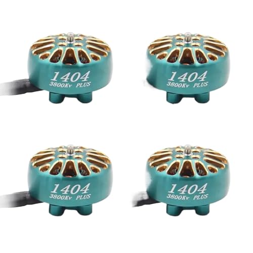 TBXwsofl 1404 Plus 3800KV 4600KV bürstenloser Motor kompatibel mit 2 4S Lipo 1 5 mm Wellendurchmesser Kompatibel mit 2 4 -Zoll -Zahnstocher -Drohnen und Quadcopter(4PCS KV3800) von TBXwsofl