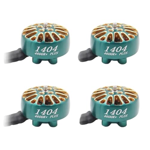 TBXwsofl 1404 Plus 3800KV 4600KV bürstenloser Motor kompatibel mit 2 4S Lipo 1 5 mm Wellendurchmesser Kompatibel mit 2 4 -Zoll -Zahnstocher -Drohnen und Quadcopter(4PCS KV4600) von TBXwsofl