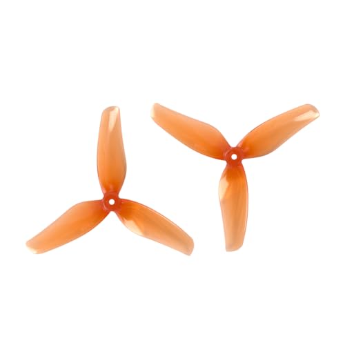 TBXwsofl 2 Zoll 51 mm Hurricane 2009 2x0 9 3-cw CCW-Propeller Kompatibel mit Freestyle Indoor RC-Drohnen kompatibel mit 1 5-mm-Lochmotoren(4PAIRS ORANGE) von TBXwsofl